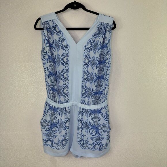 BCBGMaxAzria Vance Romper in Light Oasis Combo XS - Picture 2 of 6